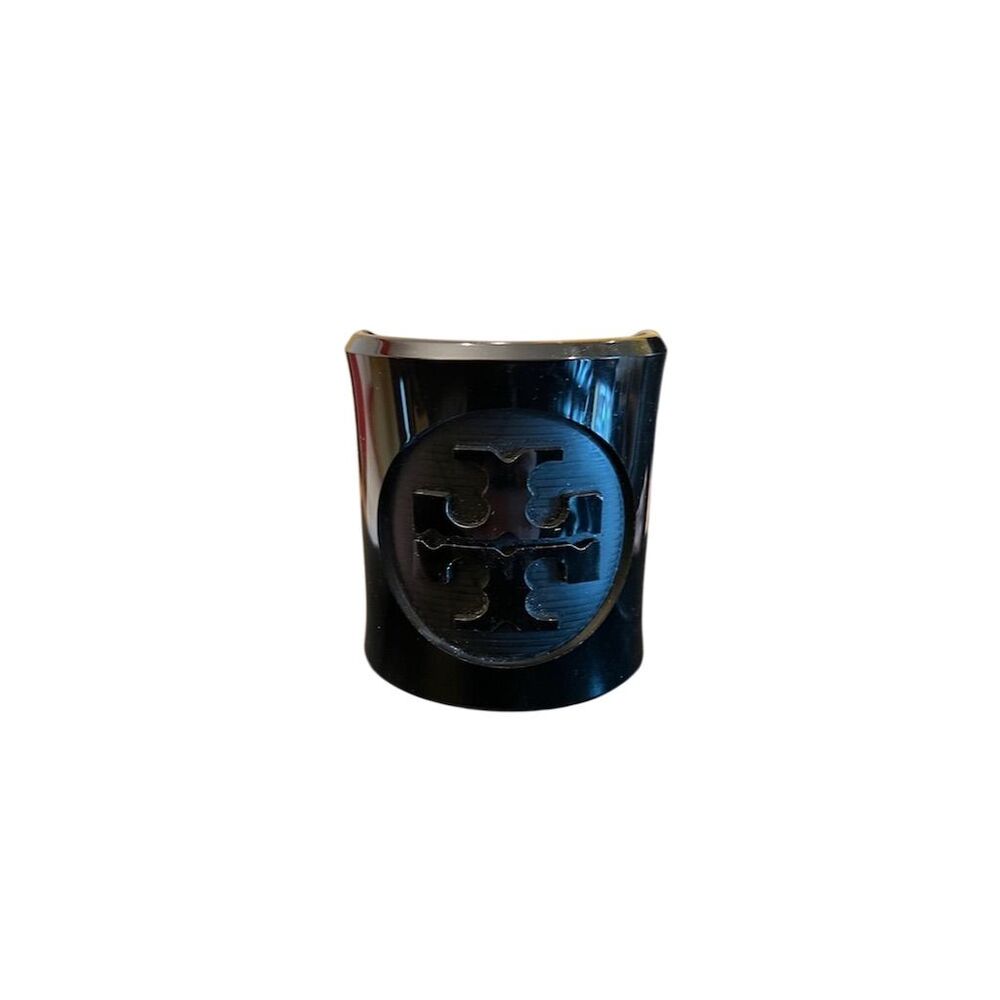 Tory Burch Black Logo Cuff Bracelet - Picture 2 of 3
